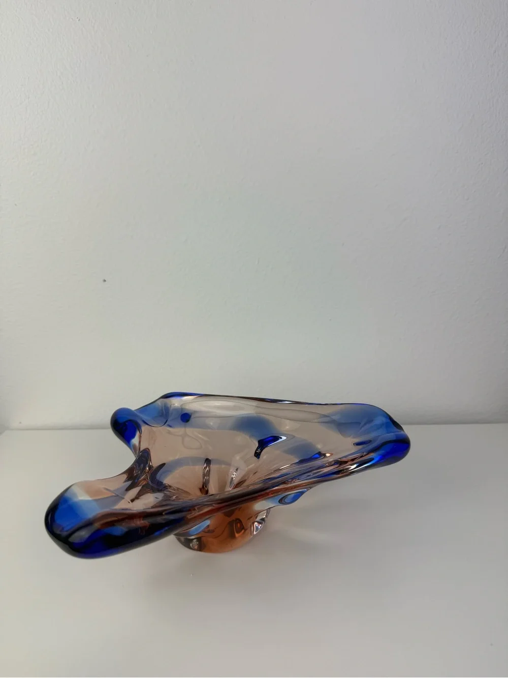 Vintage Frantisek Zemek Mstisov Niagara Czech Art Glass Bowl